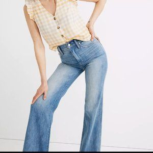 Madewell 11" High-Rise Flare Jeans in Arbordale Wash - Size 26
